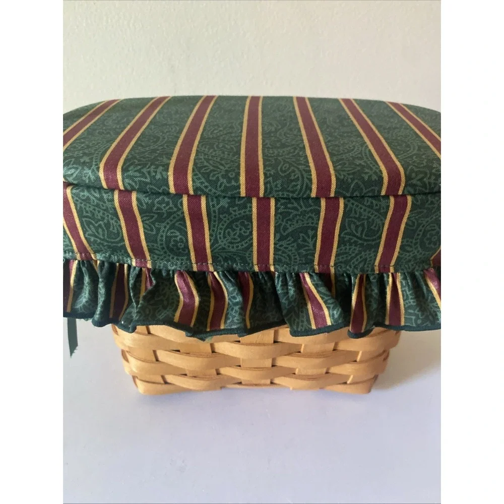 Longaberger Dresden & Company Tour Basket W/ Handle, Padded top & Handle 1996